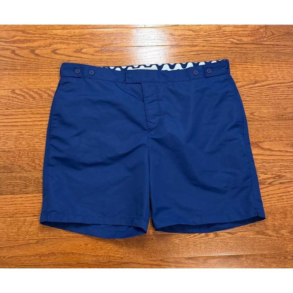 Frescobol Carioca Swim Shorts‎ Trunks Mens 36 Blue Mesh Lined 6" Adjusters Beach
